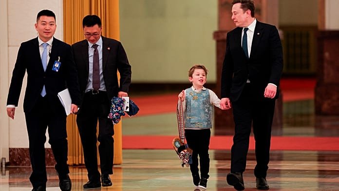 Elon Musk brings son X Æ A-Xii to high-level business meeting with China’s premier
