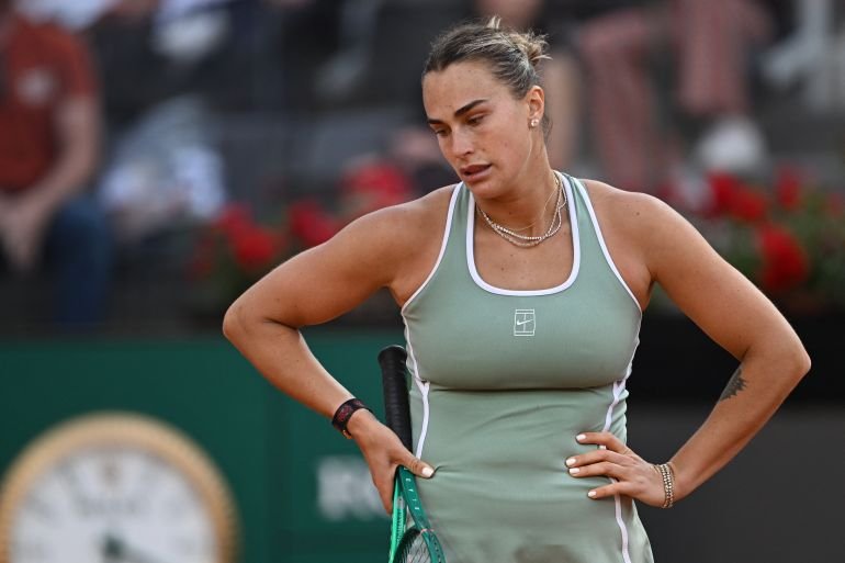 Sabalenka out of Italian Open amid injury concerns for Roland Garros