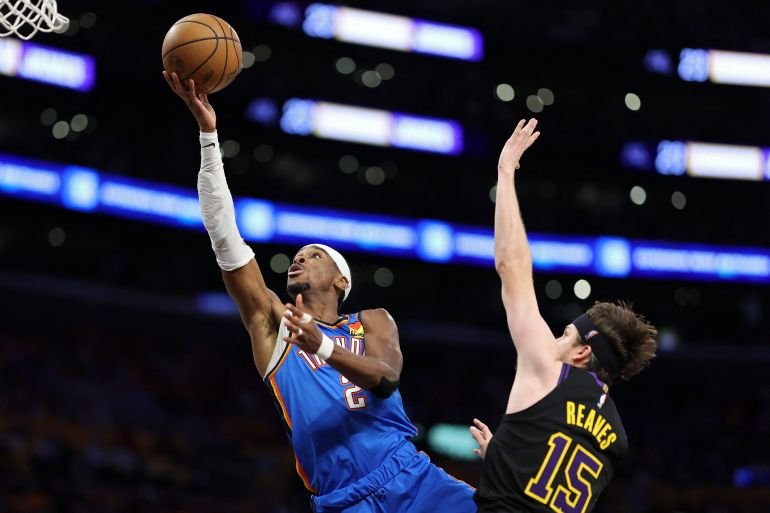Thunder outlasts Lakers in Game 4 to complete NBA playoff sweep