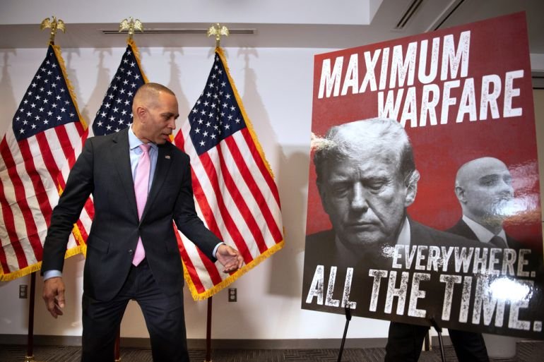 Trump calls for ‘incitement’ charges against top Democrat Hakeem Jeffries