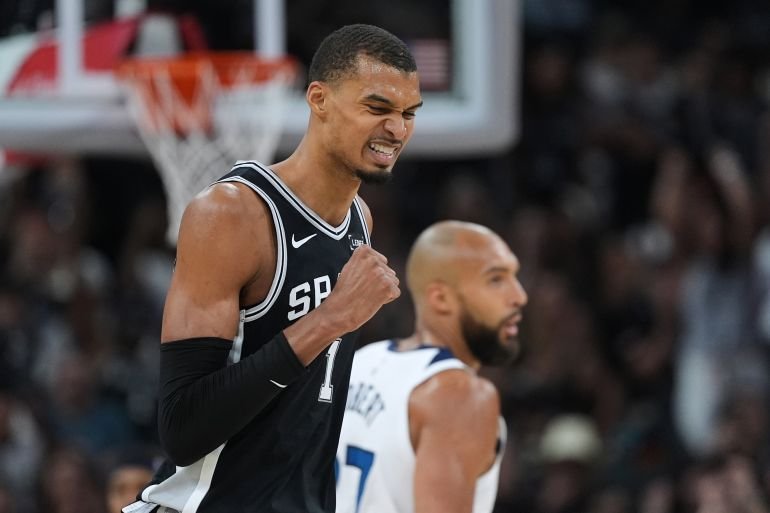 Wembanyama returns, Spurs rout Wolves for 3-2 lead in NBA Playoff series