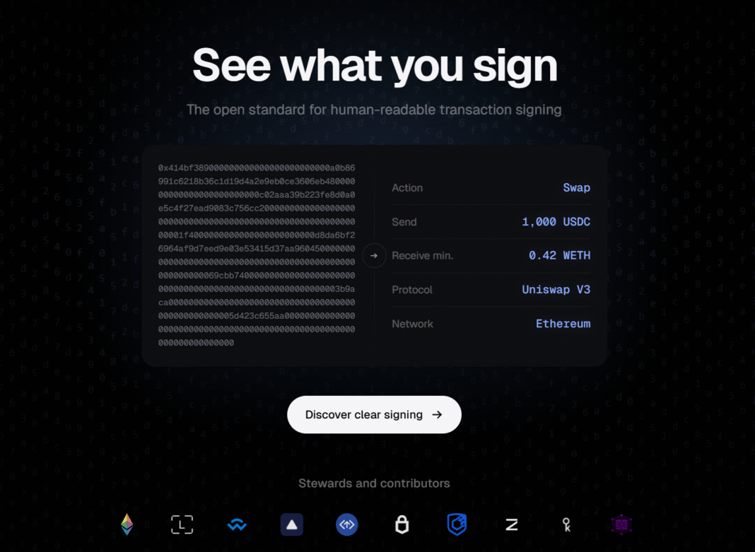 Ethereum Proposed Clear Signing Fix Vulnerabilities $1.5B Bybit Hack
