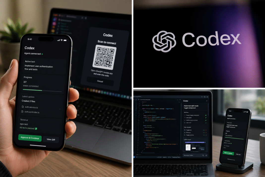 OpenAI Codex Mobile App: AI Coding Agent Now Available on iOS and Android via ChatGPT