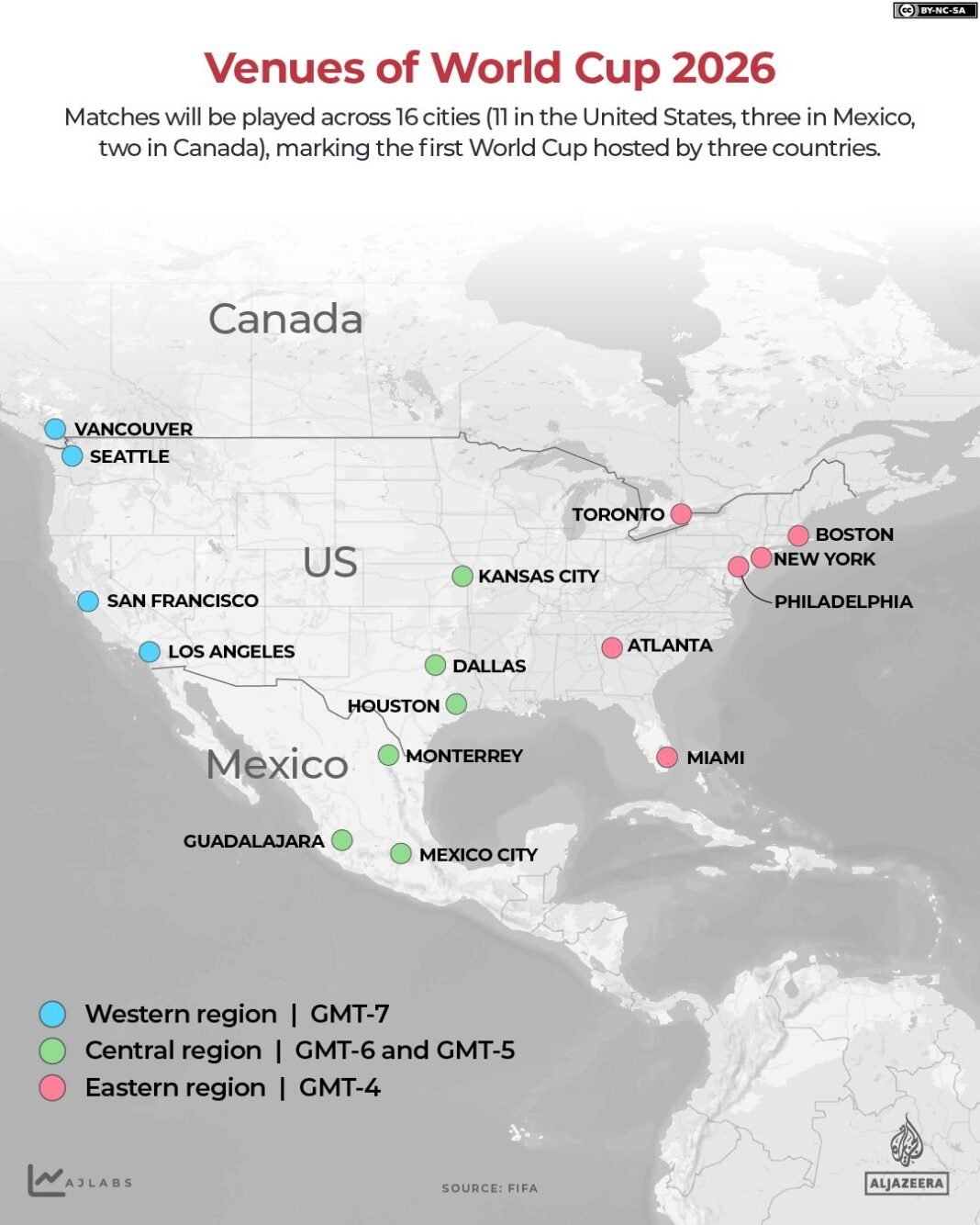 What are World Cup 2026 national team base camps and their locations?