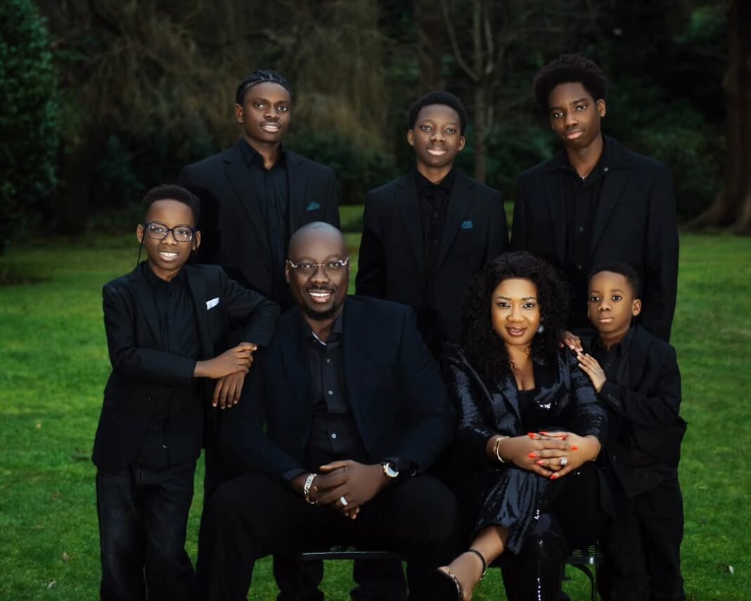 Obi Cubana, Ebele & Their Sons Serve Timeless Style in This All-Black Family Shoot