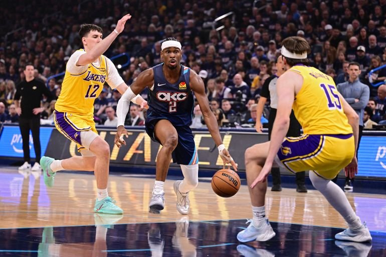 Thunder pull away from Lakers in NBA playoffs, while Pistons down Cavs
