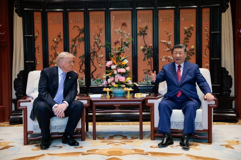 Trump and Xi move towards business-first relationship after Beijing summit